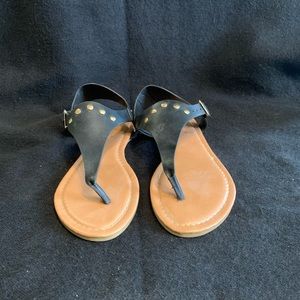 Pierre Dumas black sandals with studs size 6
